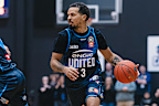 Cole Anthony playing for Melbourne United during the pre-season.