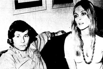 Sharon Tate with her husband Roman Polanski