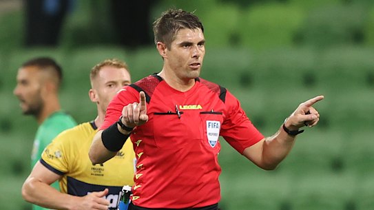 Referee Shaun Evans was at the centre of a massive VAR storm on Tuesday night.