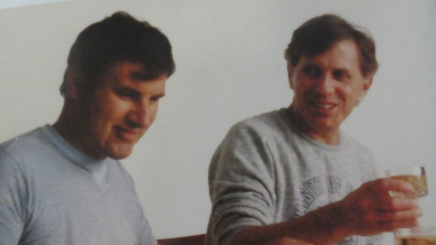 The couple, pictured here in Rose Bay in 1996, had their story "written on their hearts," said celebrant Michelle Bailey.