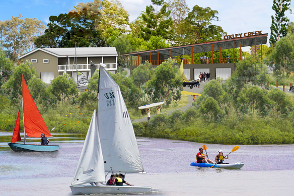 An artist’s impression from Brisbane City Council’s 2022 Graceville Parklands precinct plan.