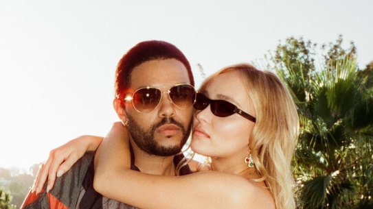 The Weeknd and Lily-Rose Depp in The Idol.