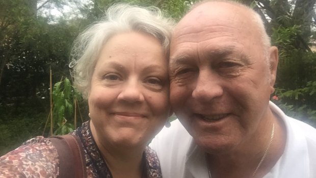 Carol Duncan and her father John, who was rescued from his shed as fire ripped through Rappville. 