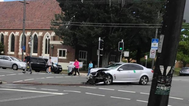 The driver of the Holden Commodore was uninjured. 