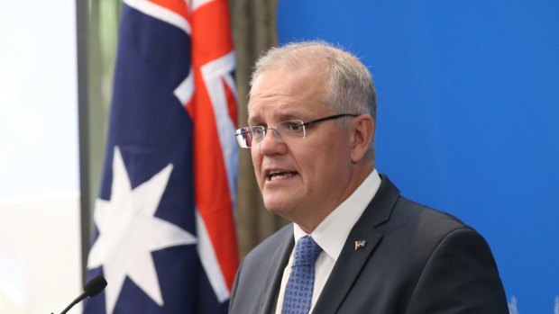 Prime Minister Scott Morrison announced the government's climate package at a function in Melbourne.