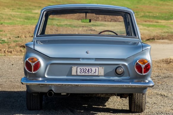 The beautiful rear end of the author’s Mk I Cortina was, sadly, rear-ended.