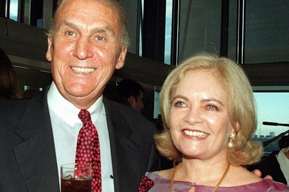 John and Caroline Laws in 1998. 