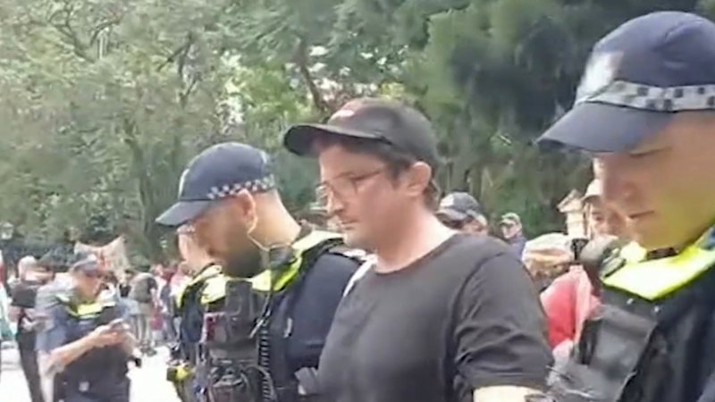 Two protesters the first to be arrested over banned phrases