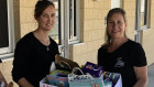 No Limits Perth works closely with local schools to support people in need during major holidays. Chairwoman Janine Wood is in the middle.  