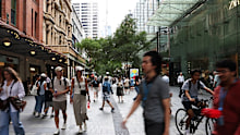 High street Pedestrians traffic at Pitt Street Mall, Sydney. Towards 2036 series. Sydney. January 14, 2026. Photo: Louise Kennerley