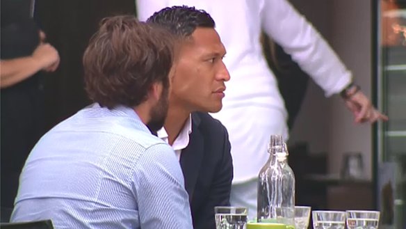 On the outer: Rugby Australia has came down hard on Israel Folau (pictured on Friday) for yet another inflammatory social media post.