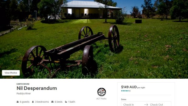 The homestead as its advertised on Airbnb.