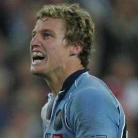 Brett Finch in the opening match of the 2006 State of Origin series.