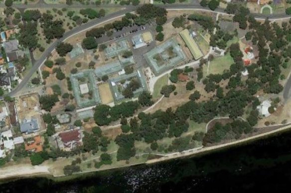 Aerial view of Sunset Hospital.
