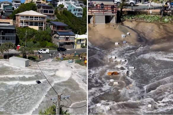 Severe weather warnings as Seth batters coast