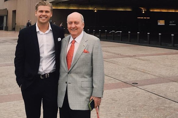 Alan Jones and friend Jake Thrupp.