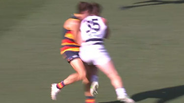 Patrick Dangerfield’s clash with Jake Kelly cost him a three-match suspension.