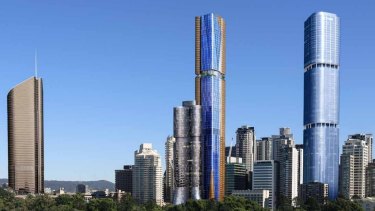 The 2016 development application, approved by Brisbane City Council, would see a skyscraper as tall as Skytower rise up over the city.