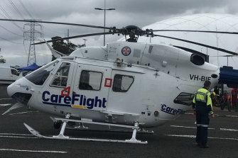 CareFlight’s aeromedical crew treated the four-year-old boy for injuries to the head.