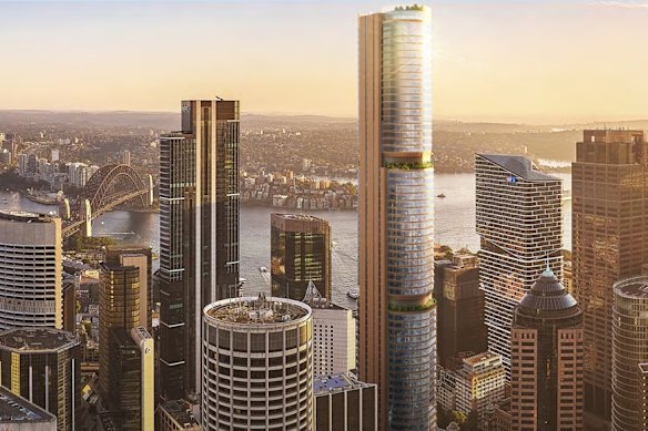 The City of Sydney endorsed changes to its planning rules to allow for the “supertall” skyscraper at the corner of Pitt and Bridge streets.