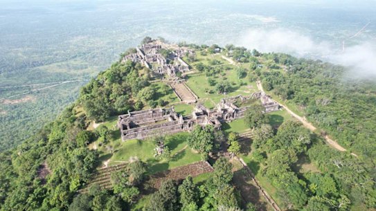 The Preah Vihear temple complex in northern Cambodia.