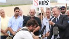 Anthony Albanese with the unions: chance to get back to Punch and Judy politics. 