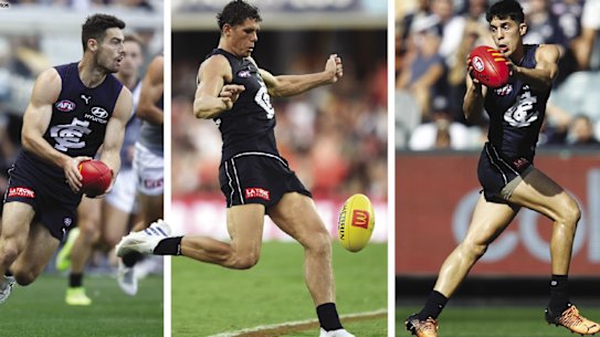 George Hewitt, Charlie Curnow and Adam Cerra.