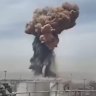 Explosion at port in Iran.