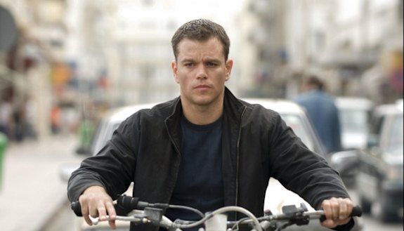 Matt Damon as Jason Bourne.