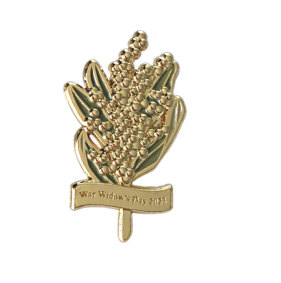 War Widows Day lapel pin will be used to raise funds for widows.