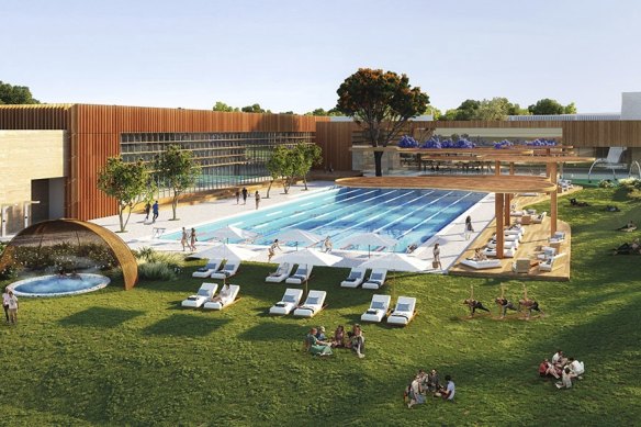 The outdoor 50-metre pool would cater for laps, competitions and squads, while the 25-metre indoor pool would cater for children’s lessons, hydrotherapy and family play.