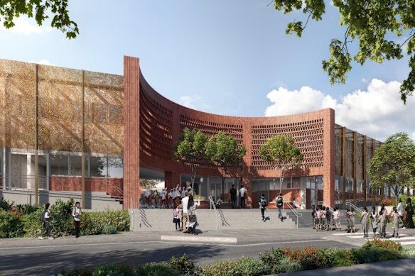 A concept image of the proposed Minarah College campus.