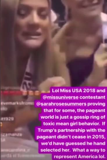 The Instagram account Diet Prada criticised the video of Miss USA and Miss Australia.