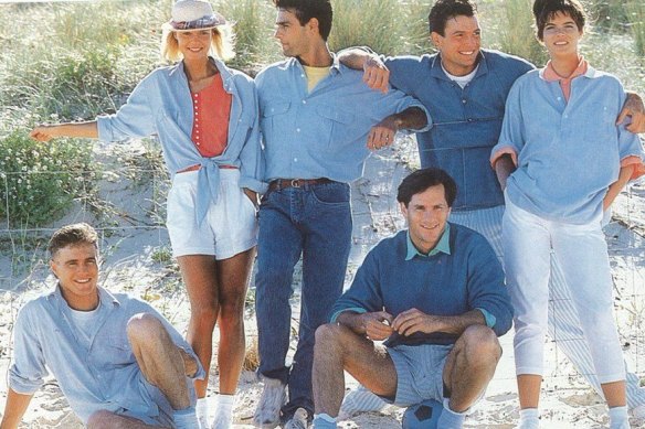 The original advertising campaign for the chambray shirt from Country Road, launched in 1984.