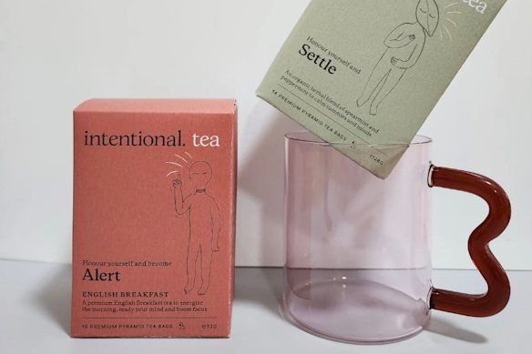 O pequeno pacote de presente do Chá Intencional.