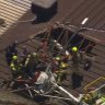 Photos of the crash scene in Mentone.