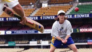 Former Australian captain Belinda Clark during her playing days. 
