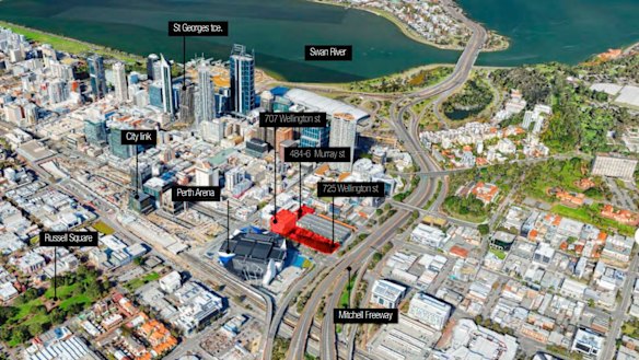 How the site relates to other prominent city locations. 