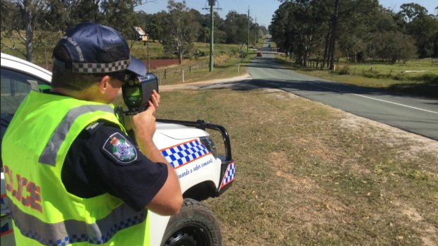 Conducting speed checks south east of Brisbane.