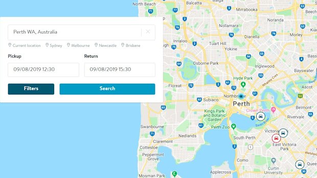 Eight Perth car owners have already signed up to rent out their vehicles. 