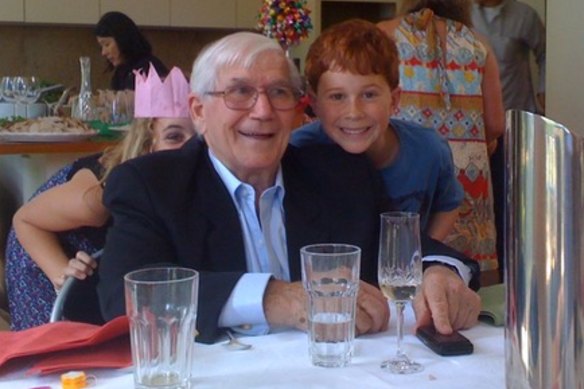 Ron Richards with a young grandson Ed.