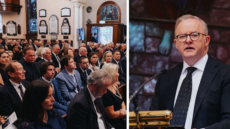 Graham Richardson state funeral as it happened: Prime minister delivers eulogy as family and Labor heavyweights farewell late politician