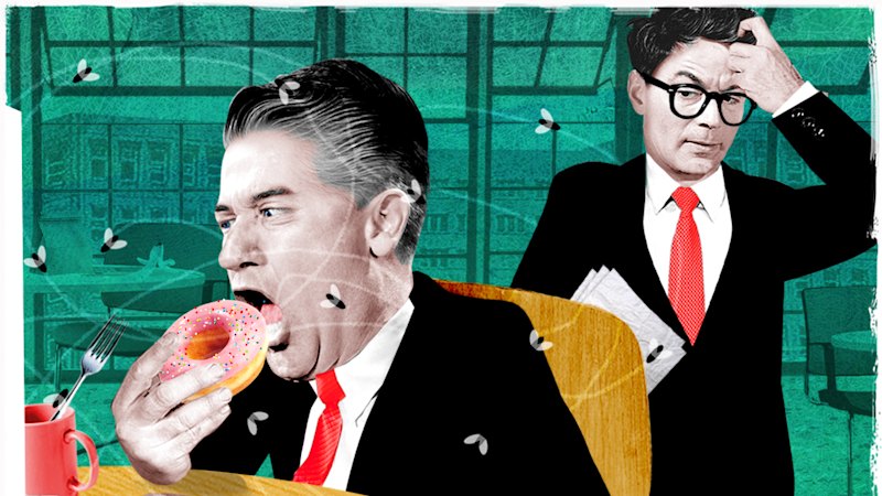 Office lunchrooms have disappeared. Am I expected to eat at my desk?