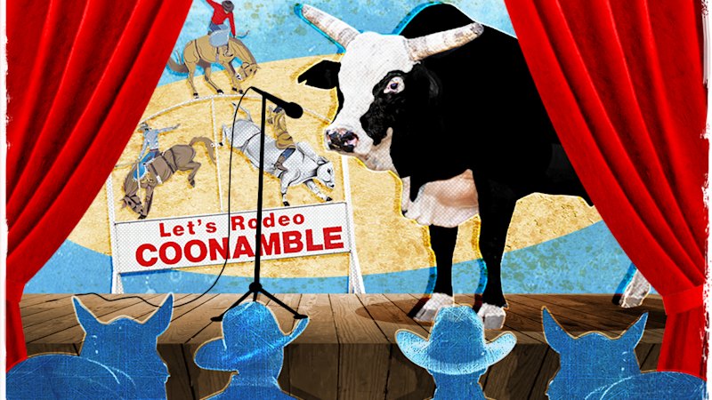 Welcome to Coonamble, where kids ride bulls and big toes come and go