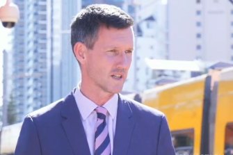 Transport Minister Mark Bailey flagged cuts to trains, buses and ferries as Omicron impacts patronage and staff early in 2022. 