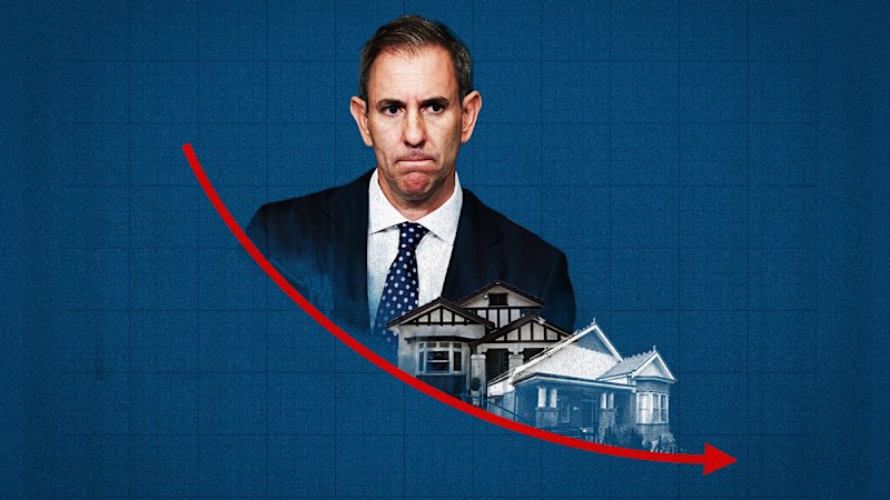 Average Australian house values fall by about $40,000 over winter, data shows