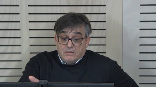 Former Canterbury-Bankstown Council contractor Pietro Cossu gives evidence at ICAC on Monday.