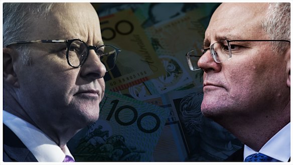 Anthony Albanese and Scott Morrison.