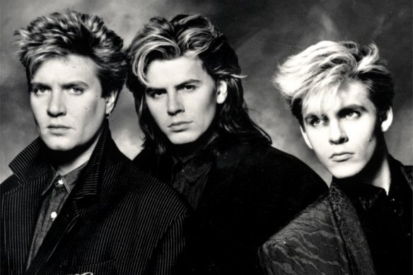 Duran Duran on a good hair day in the 1980s.