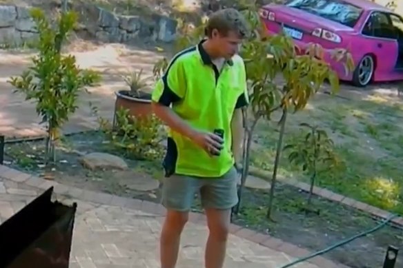 Mitchell Forth captured on CCTV on the day of Cassius’ death.